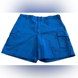 Southwest Airlines Cintas Mens Blue Cargo Shorts Size 42 Workwear 9" Inseam